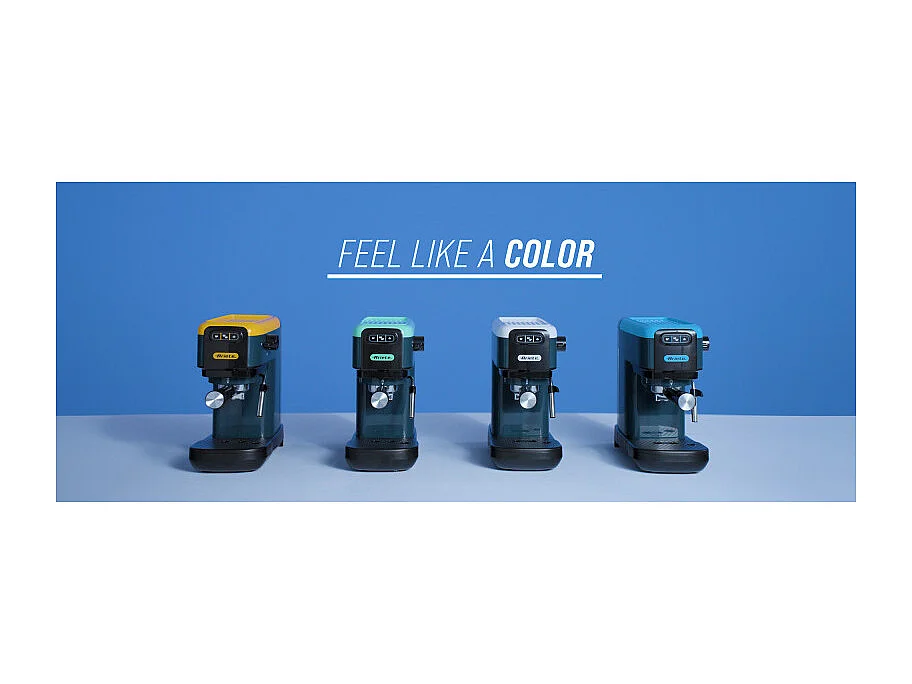 Macchina da caffè espresso Sky Blue 1300W - 15 bar di pressione - Blu