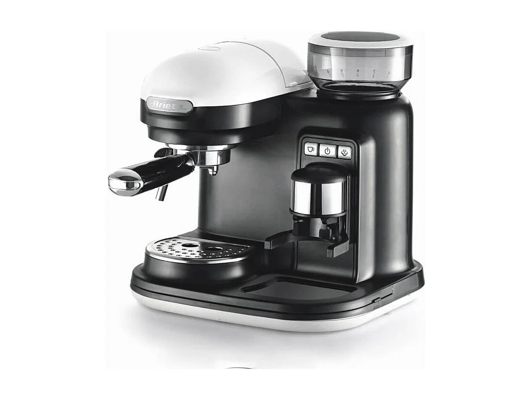 Macchina per Caffè Espresso con Macinacaffè Integrato - 1080W - 800cc - Bianco