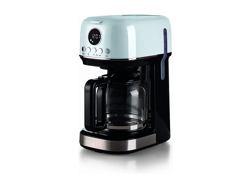 Macchina da caffè con filtro Moderna 15 tazze, base riscaldante, display LCD - Bianco