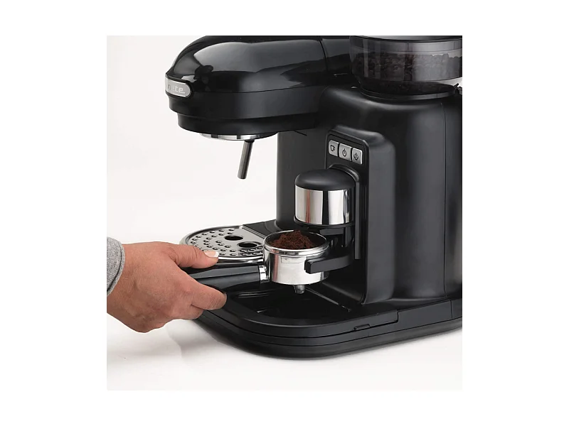 Macchina per Caffè Espresso con Macinacaffè Integrato - 1080W - 800cc - Nero