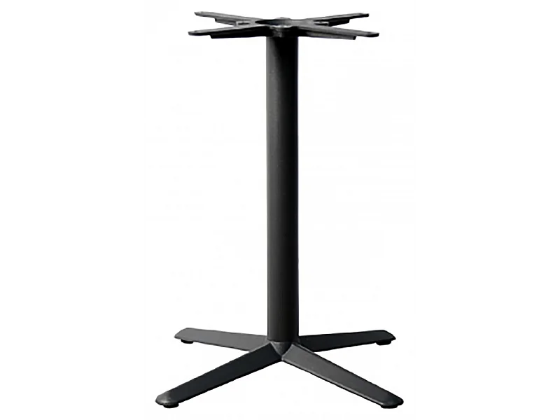 Base In Ghisa Ed Acciaio Antracite 4 Razze/Tubo Ø60 Moia