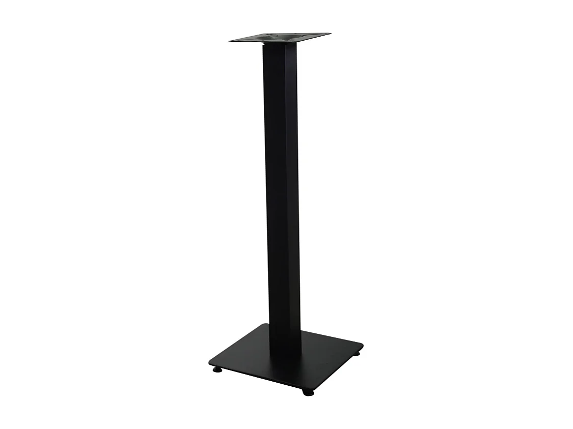 Base tavolo bar acciaio Jamie nero quadro cm 40x40h110