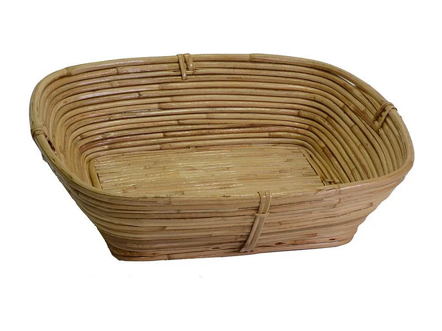 Cesta giunco naturale rettangolare cm 35xh9x31