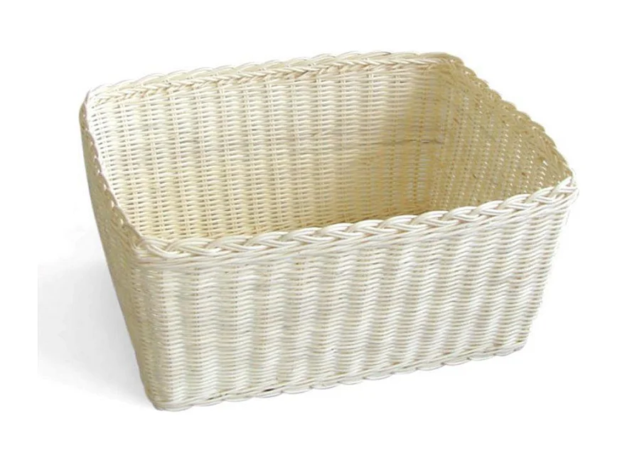 Cestina rattan naturale rettangolare cm 37xh18x27