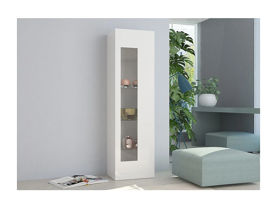 Vetrina Daiquiri – Bianco Lucido – 45x162x34cm