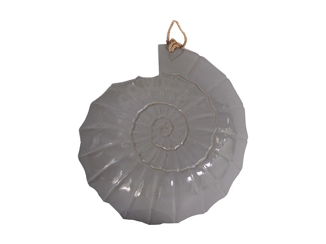 Conchiglia grigio cm 36x42x8