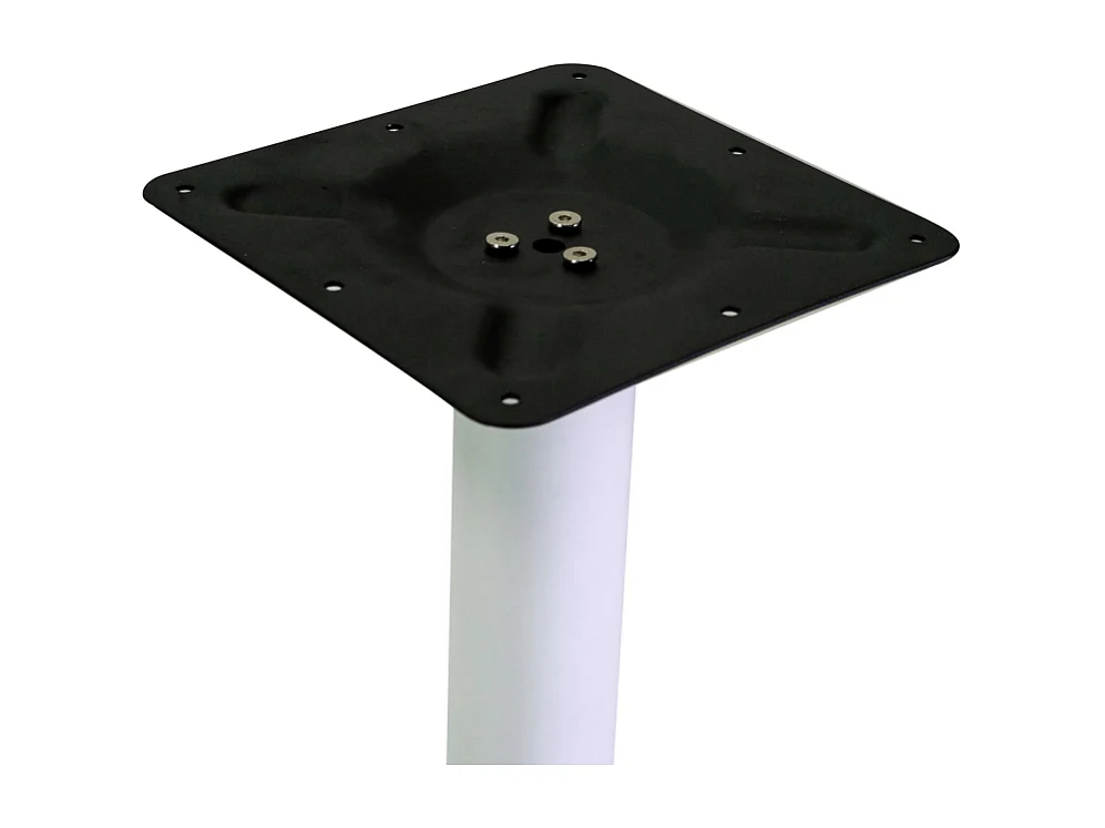 Base tavolo bar acciaio Gordon bianco tondo cm 45x45h108
