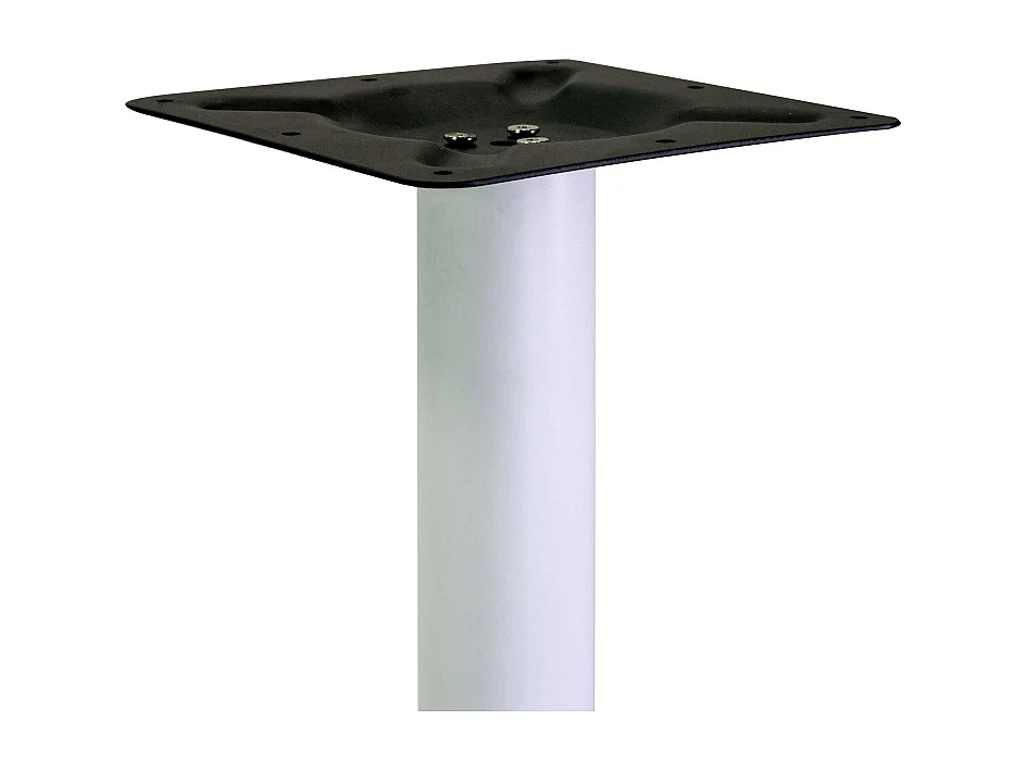 Base tavolo bar acciaio Gordon bianco tondo cm 45x45h108