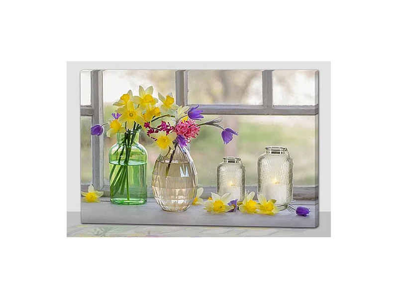 Quadro led barattoli rettangolare cm40x30x1,8