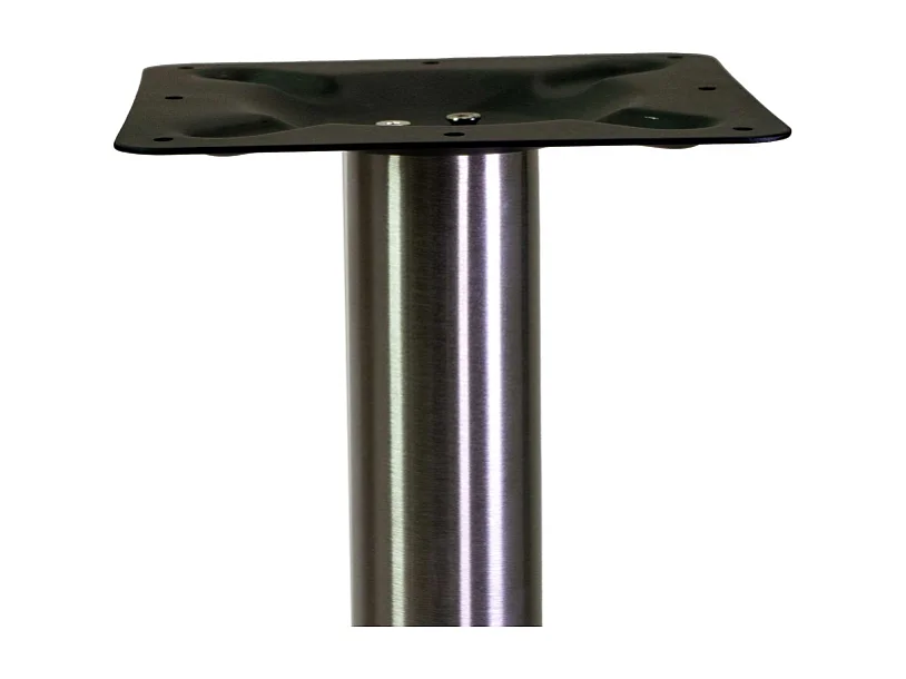 Base tavolo bar acciaio Gordon color inox tondo cm 45x45h108