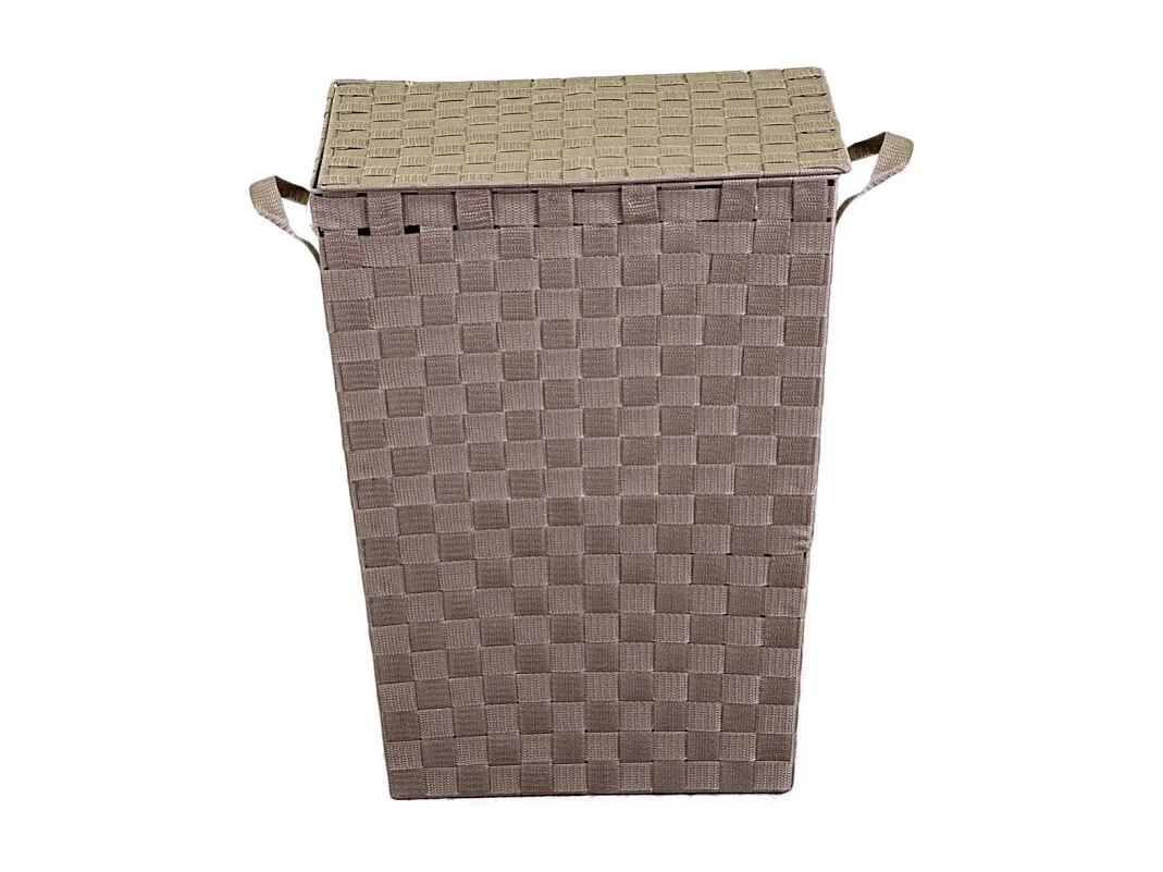 Cestone poliestere tortora rettangolarecm 40x30h53