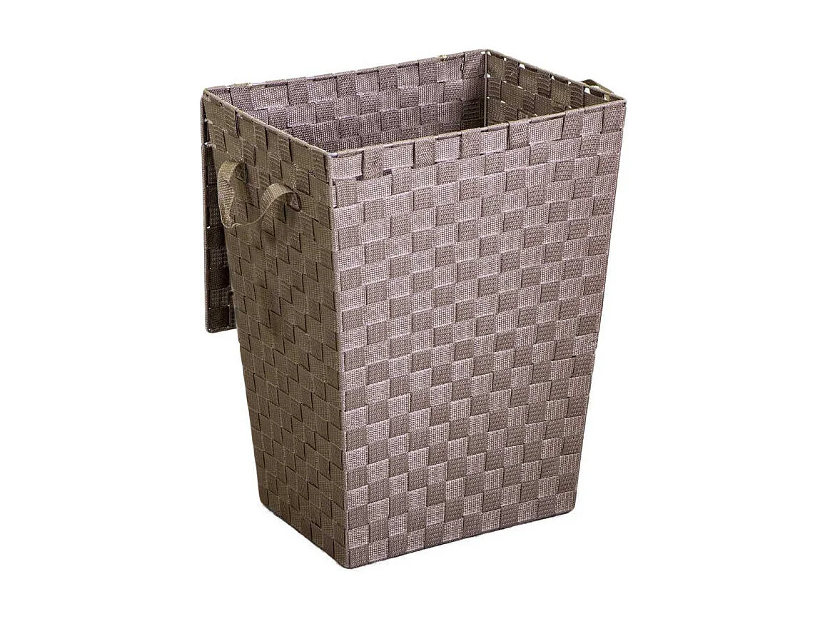 Cestone poliestere tortora rettangolarecm 40x30h53