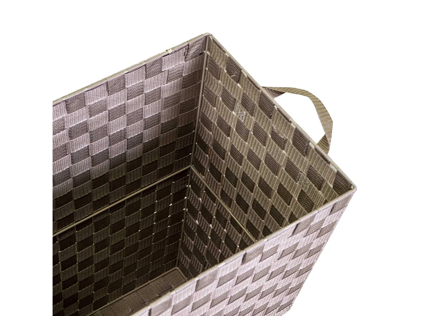 Cestone poliestere tortora rettangolarecm 40x30h53