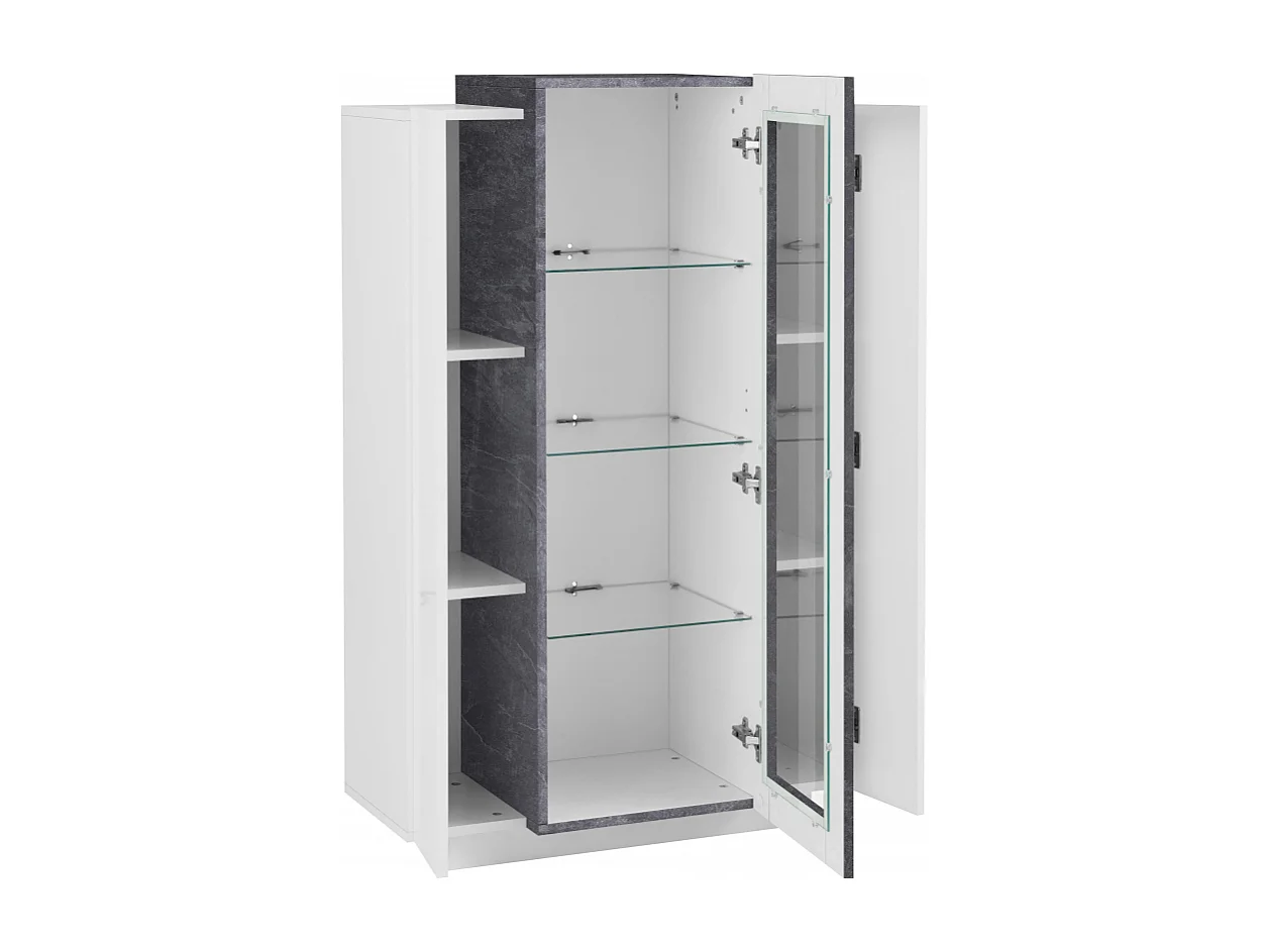 Vetrina Coro – Bianco e Report – 80x120x38