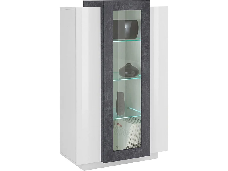 Vetrina Coro – Bianco e Report – 80x120x38