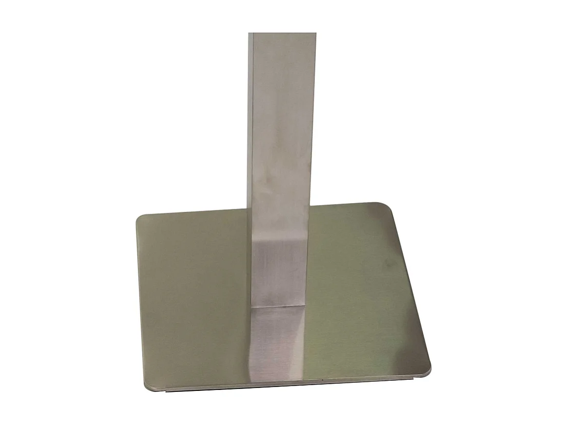 Base tavolo bar acciaio Jamie color inox quadro cm 40x40h108