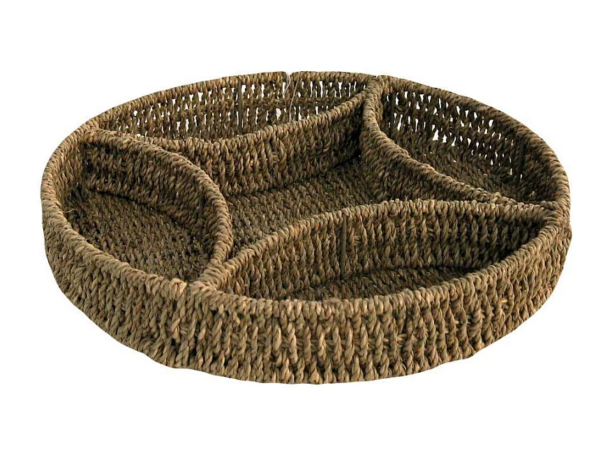 Cestina portasalatini cordi 5 scompartitondo cmø32,5h5