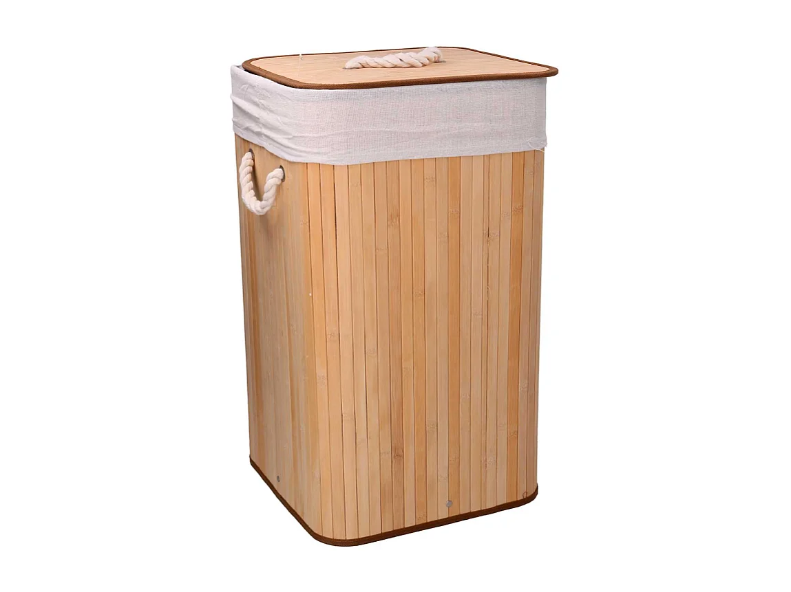 Cestone bambù naturale cm 35x35h60