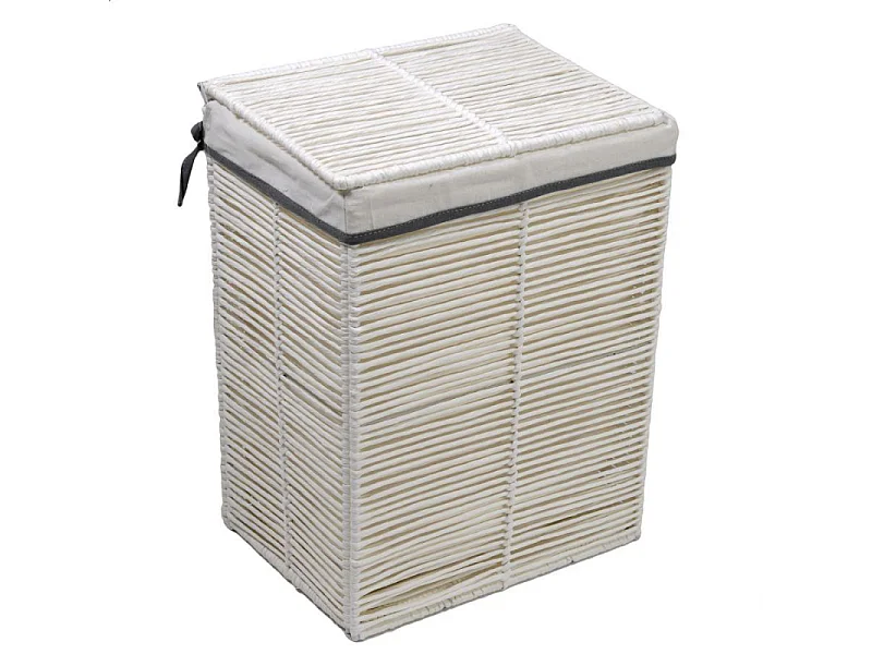 Cestone paper Hilary bianco rettangolare pieghevole cm 30x40h55