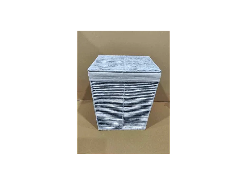 Cestone paper Hilary bianco rettangolare pieghevole cm 30x40h55