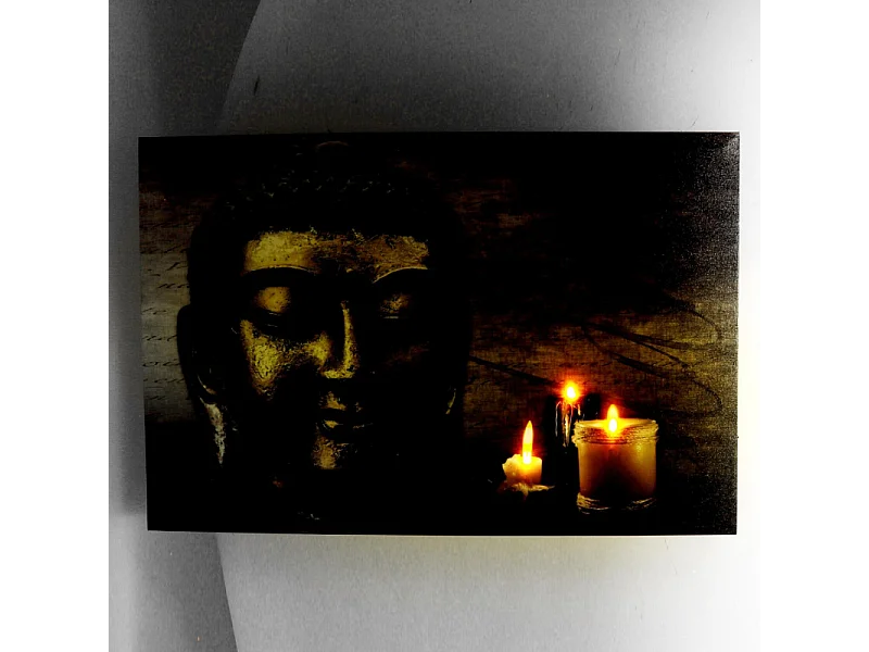 Quadro led buddha cm 60x2,3x40