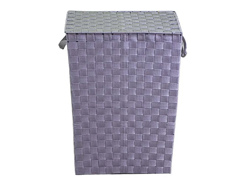 Cestone poliestere grigio rettangolare cm 40x30h53