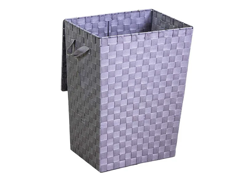 Cestone poliestere grigio rettangolare cm 40x30h53