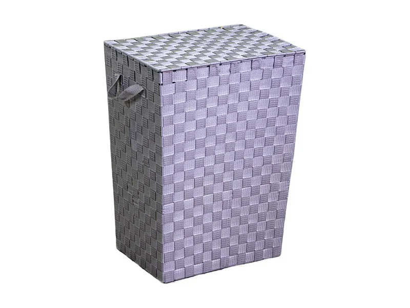 Cestone poliestere grigio rettangolare cm 40x30h53