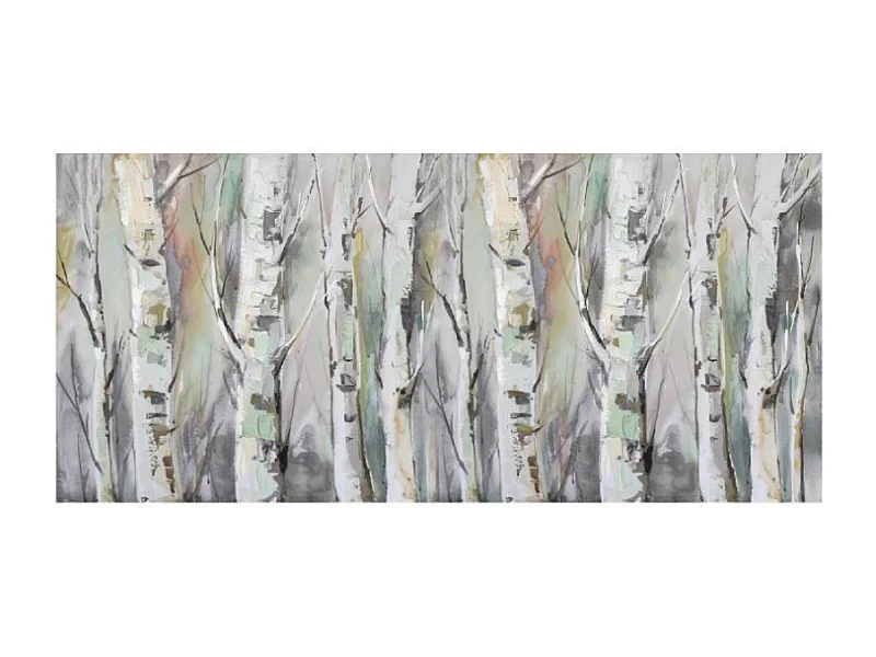 Quadro dipinto tronchi cm 150xh70x3