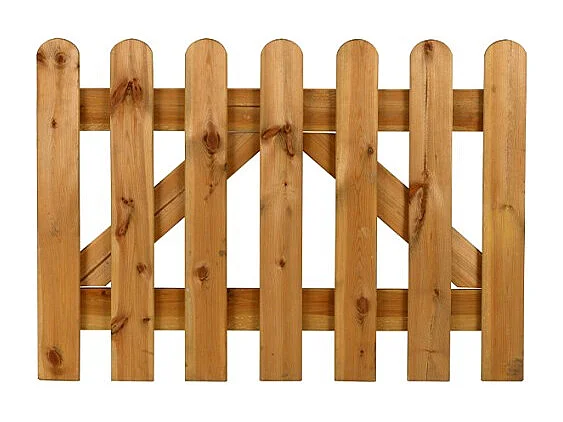 Gartentor 100x70cm aus Holz Zaun Eingangsbereich Mini