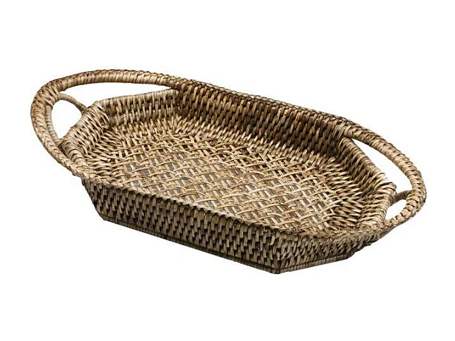 Cestina vimini barchetta birman ovale cm 32x15h6