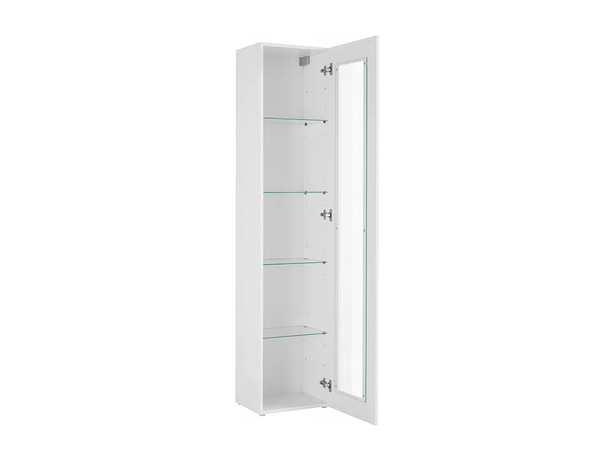 Vetrina Maruska – 1 anta – 40x180x30 – Bianco Lucido