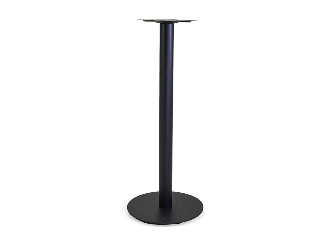 Base tavolo bar acciaio Gordon nero tondo cm 45x45h108