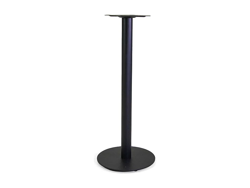 Base tavolo bar acciaio Gordon nero tondo cm 45x45h108