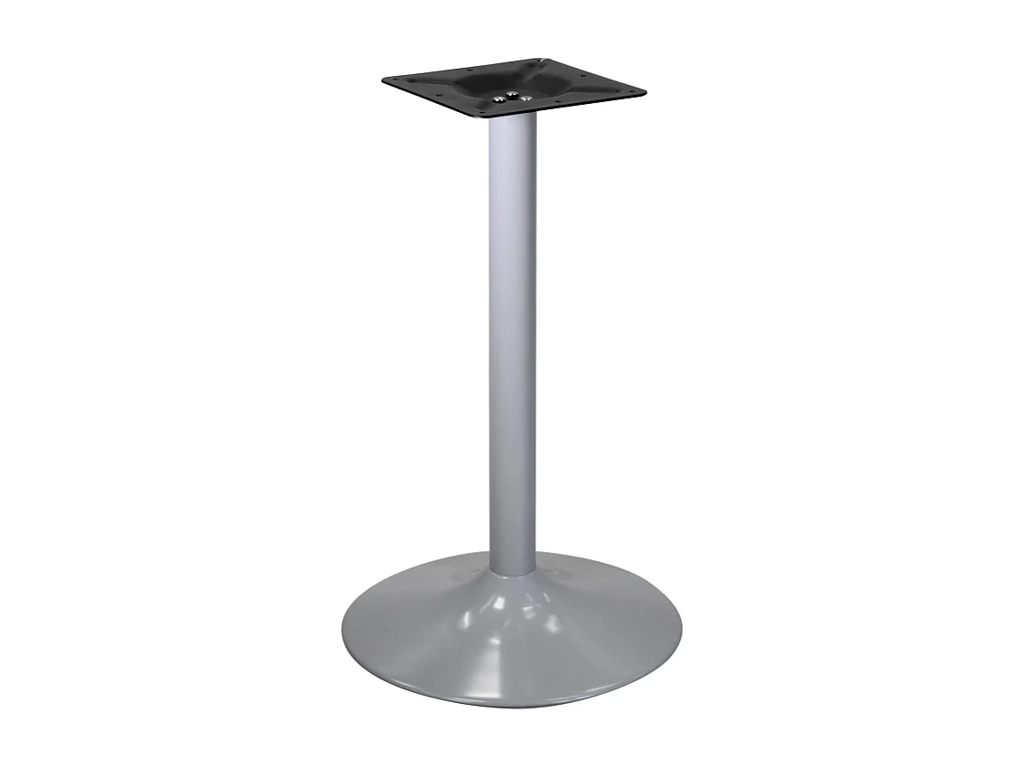 Base tavolo acciaio grigio opaco tondocm ø45h72