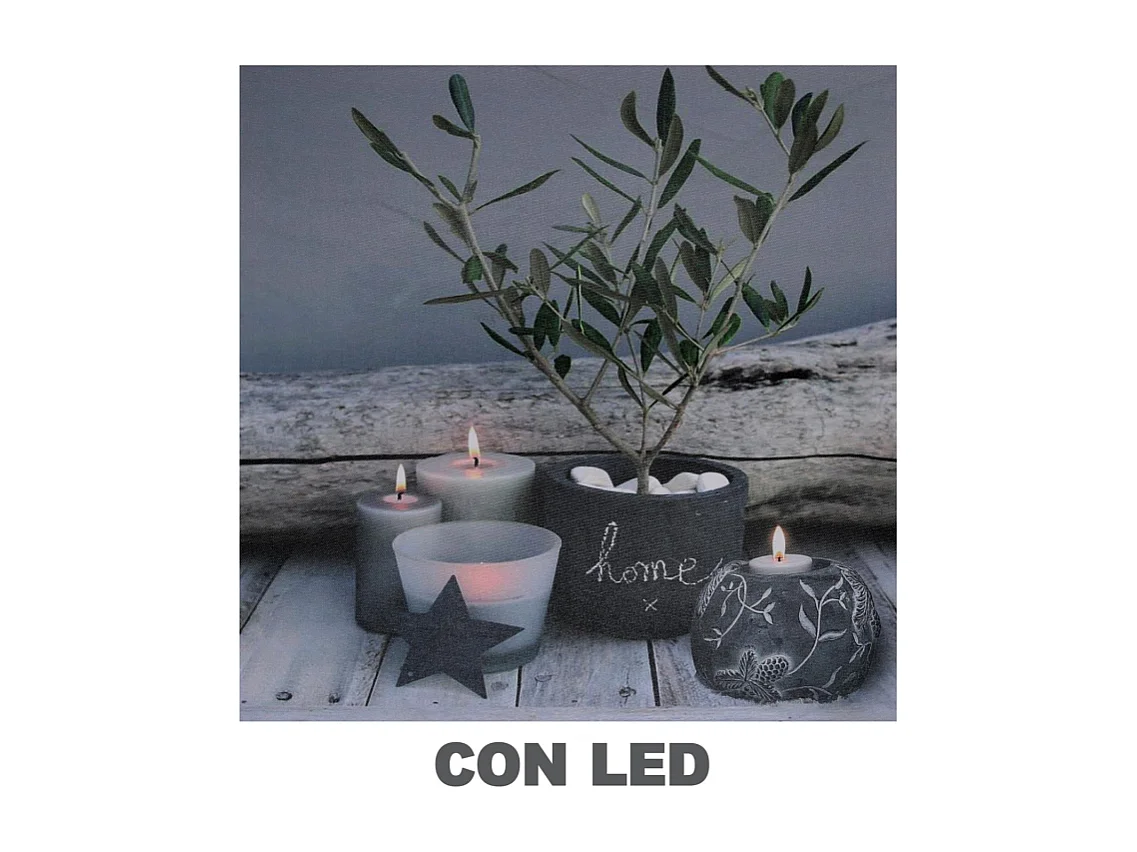 Quadro led zen cm40x2,3x40