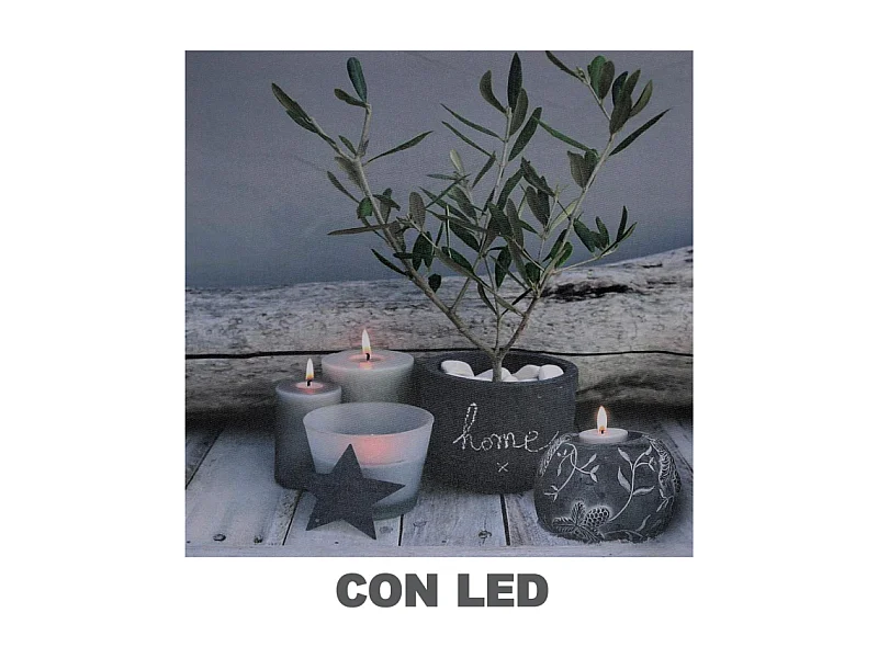 Quadro led zen cm40x2,3x40