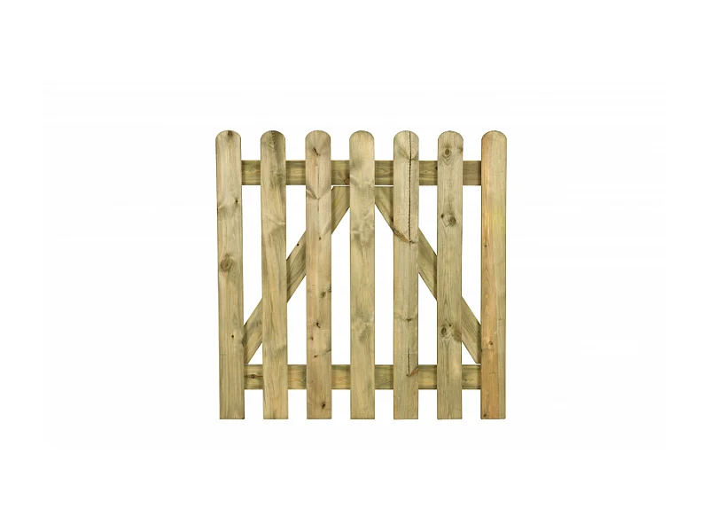 Recinzione o Cancello Diritto Mini Varie misure impregnato - Cancello 100x100 h cm