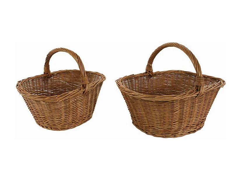 Cesto vimini europeo giovanni 1-2 ovale cm 50x34h21/39