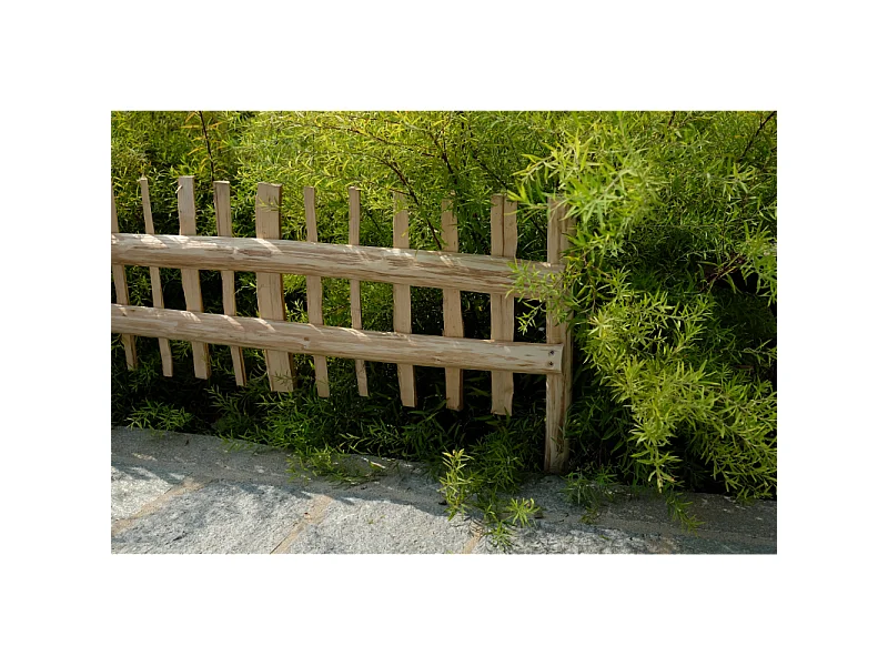 CONFEZIONE 2 PZ MINI RECINZIONE IN NOCCIOLO 115x30/50H cm