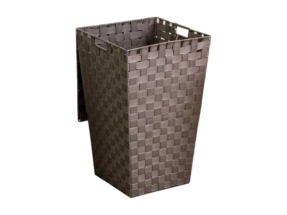 Cestone poliestere tortora quadro cm 33x33h53