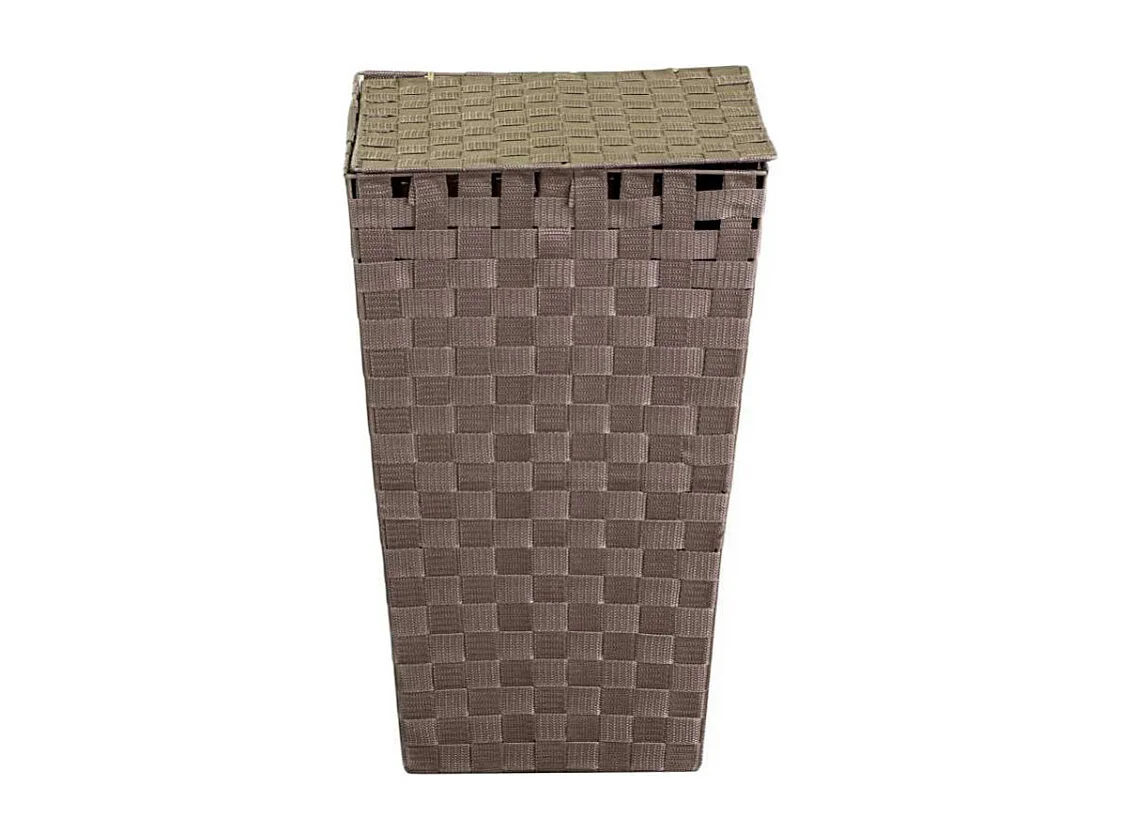 Cestone poliestere tortora quadro cm 33x33h53