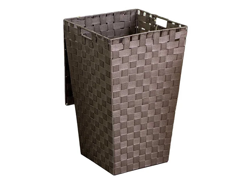 Cestone poliestere tortora quadro cm 33x33h53