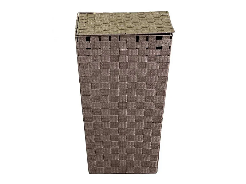 Cestone poliestere tortora quadro cm 33x33h53