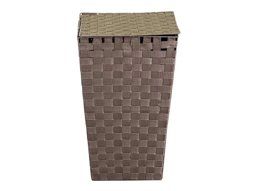 Cestone poliestere tortora quadro cm 33x33h53
