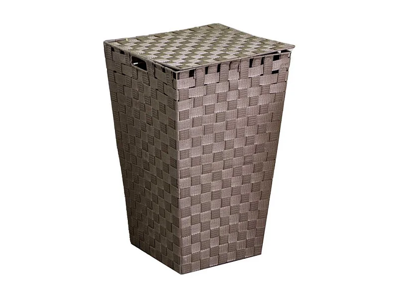 Cestone poliestere tortora quadro cm 33x33h53