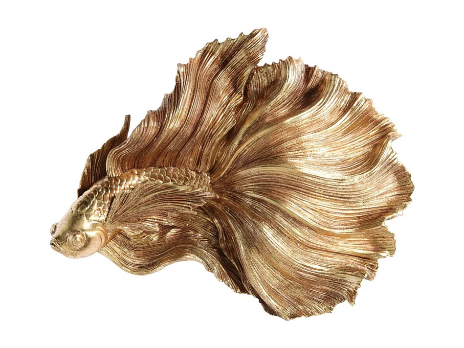 Pesce resina da appendere oro cm 37,8x31,5x9,5