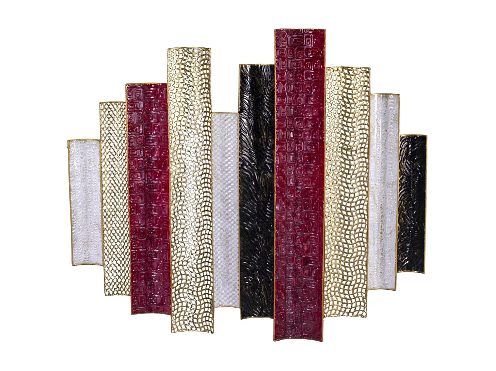 Quadro metallo rosso cm 89,5x79,4h5,1