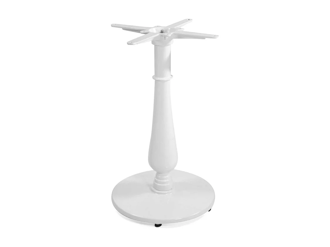 Base tavolo ghisa bianco tondo cm 43x43h72