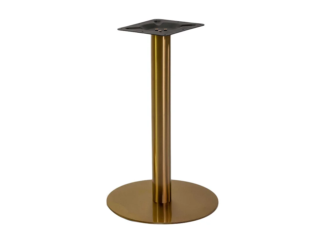 Base tavolo acciaio Gordon oro opaco tondo cm ø45h72